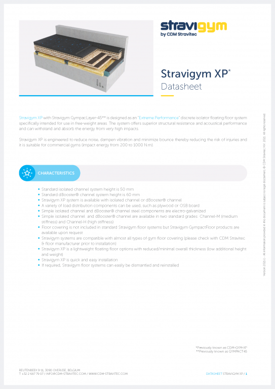 Datasheet - Stravigym XP (EU)